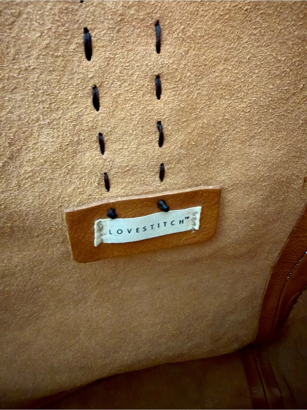 lovestitch structured leather